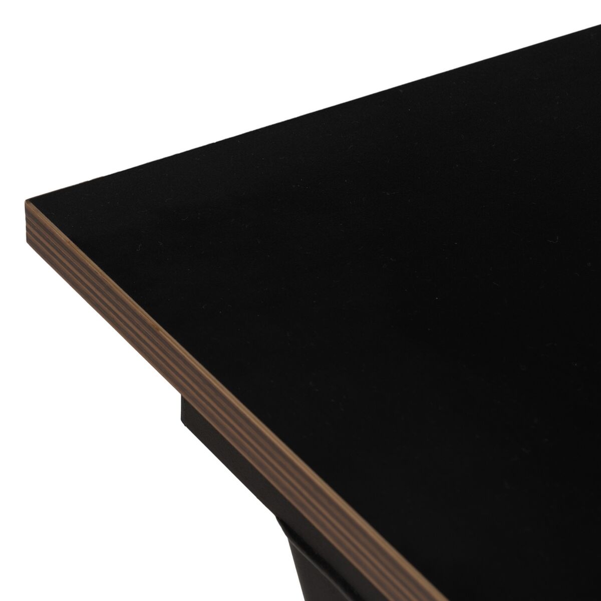 Skrivebord Træ MDF Sort Natur 120 x 60 x 75 cm